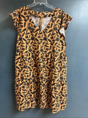 Goodthreads Linen black & tan dress